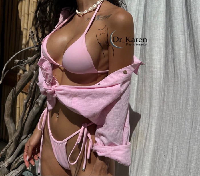 пациентка после увеличения груди